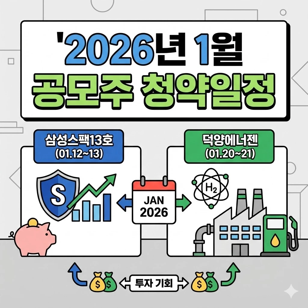 2026년 1월 공모주 청약일정