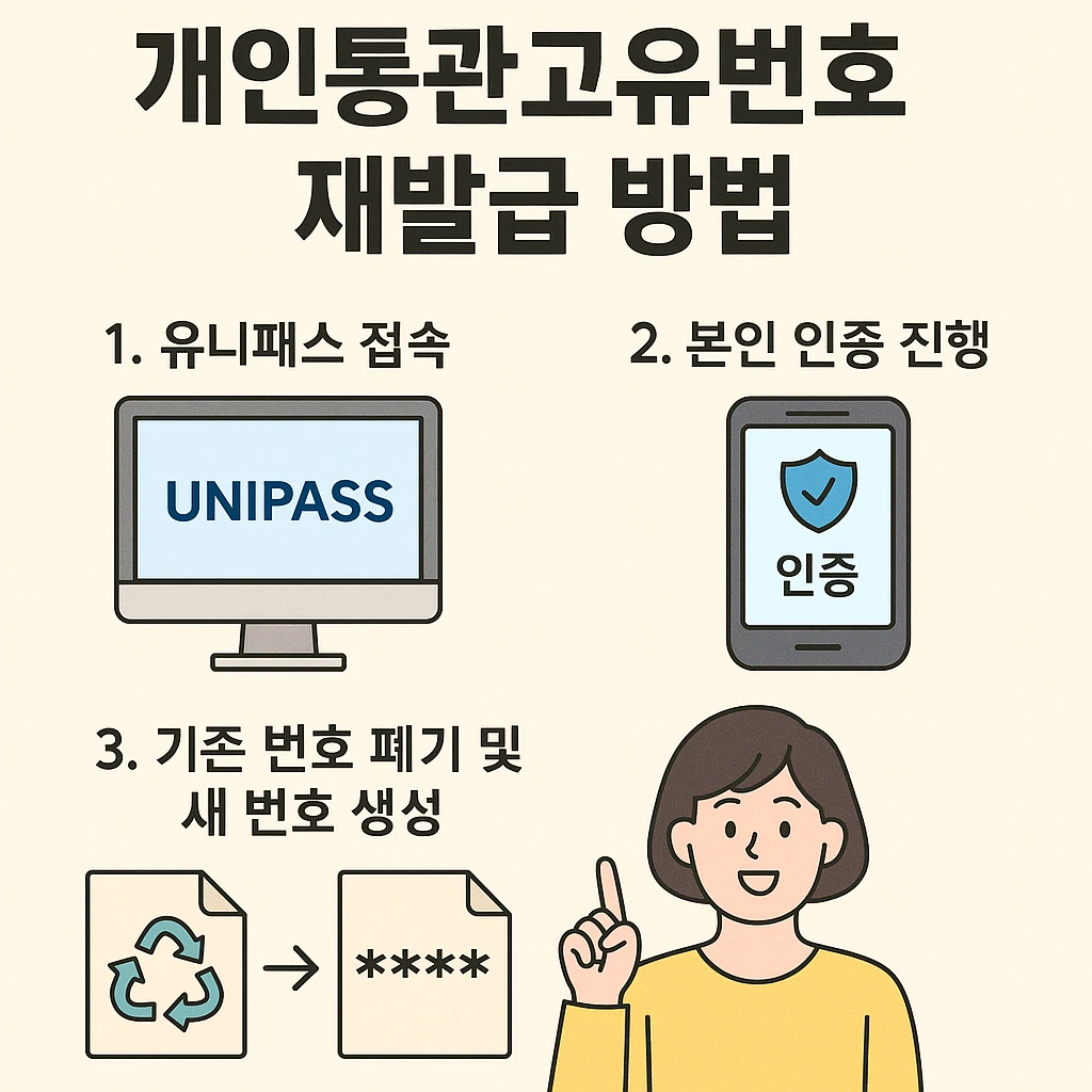 개인통관고유부호 재발급 방법