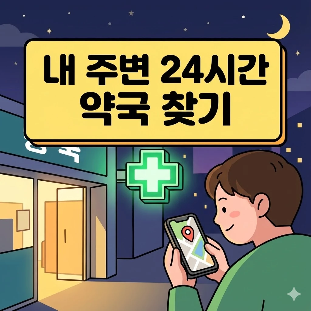 내 주변 24시간 약국 찾기