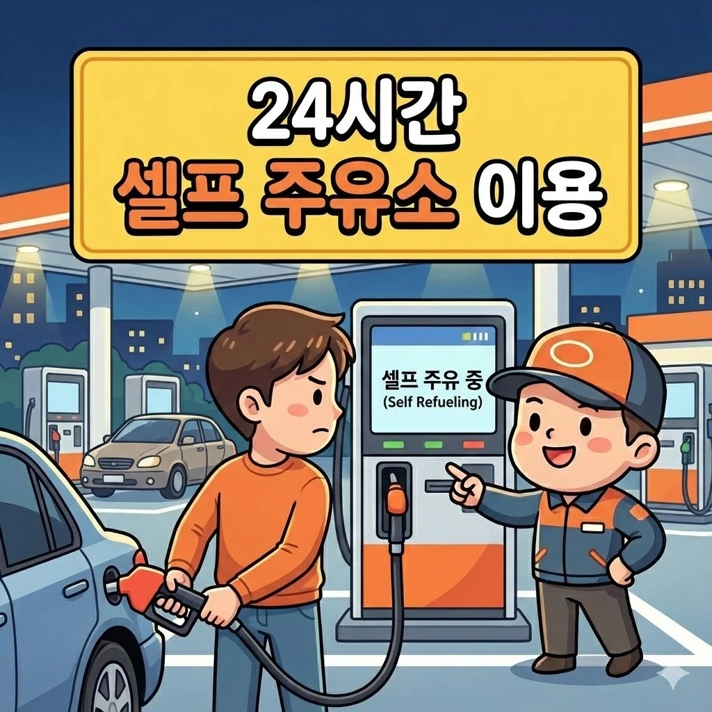 내 주변 24시간 주유소 찾기