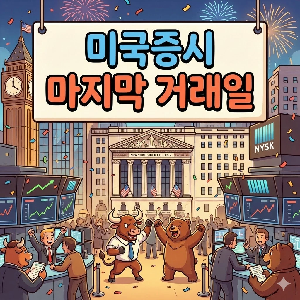 미국증시 마지막 거래일