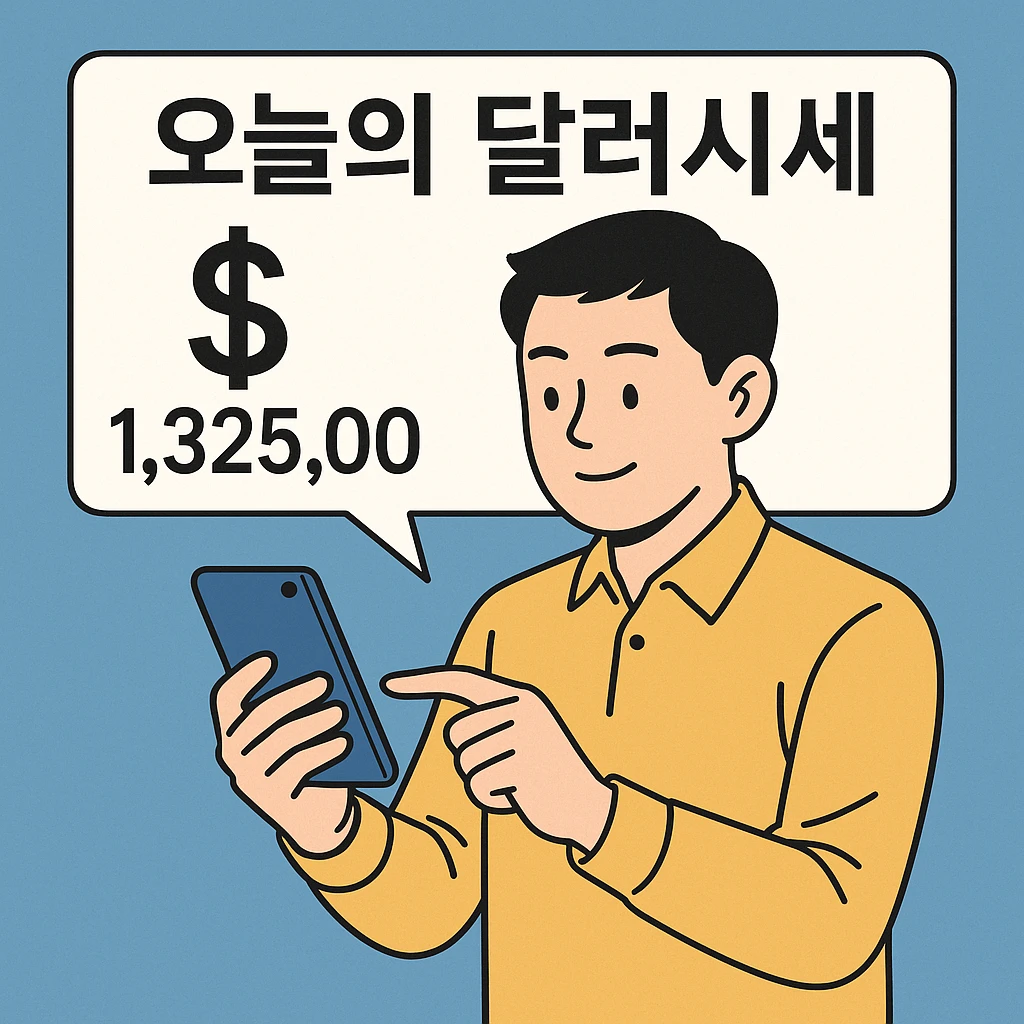 오늘의 달러시세 환율시세 실시간 확인하기