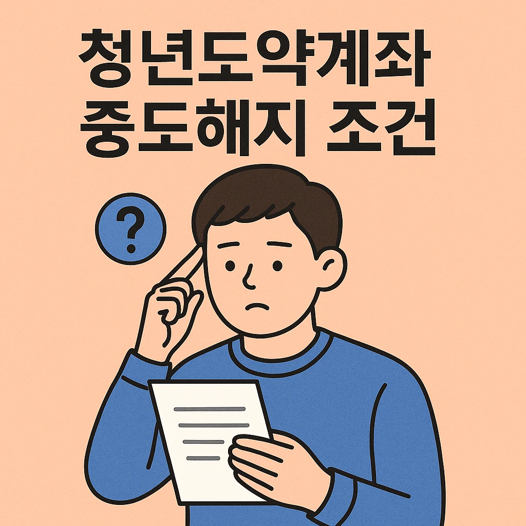 청년도약계좌 중도해지 조건