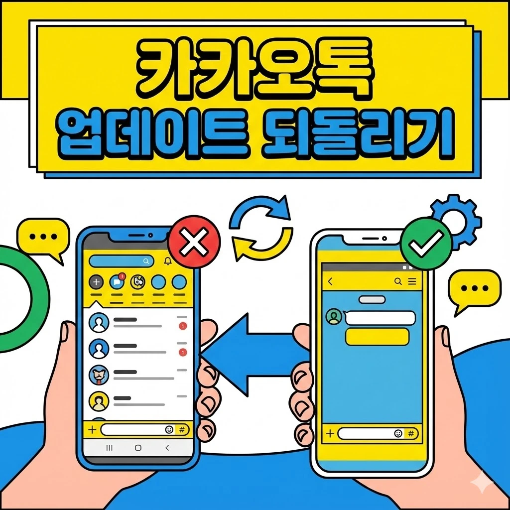 카카오톡 업데이트 되돌리기