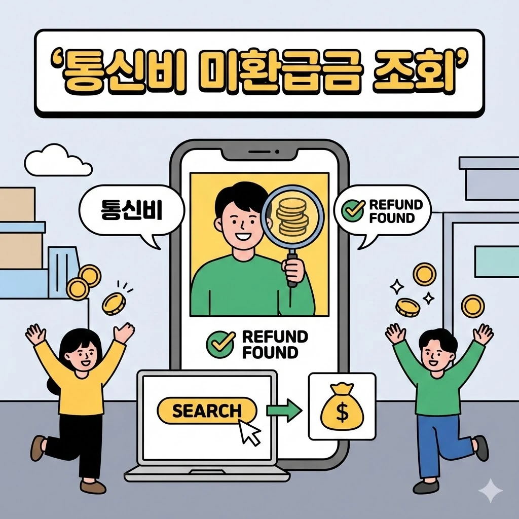 통신비 미환급금 조회