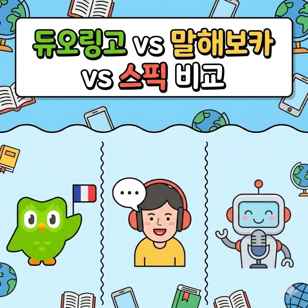 듀오링고 말해보카 스픽 비교