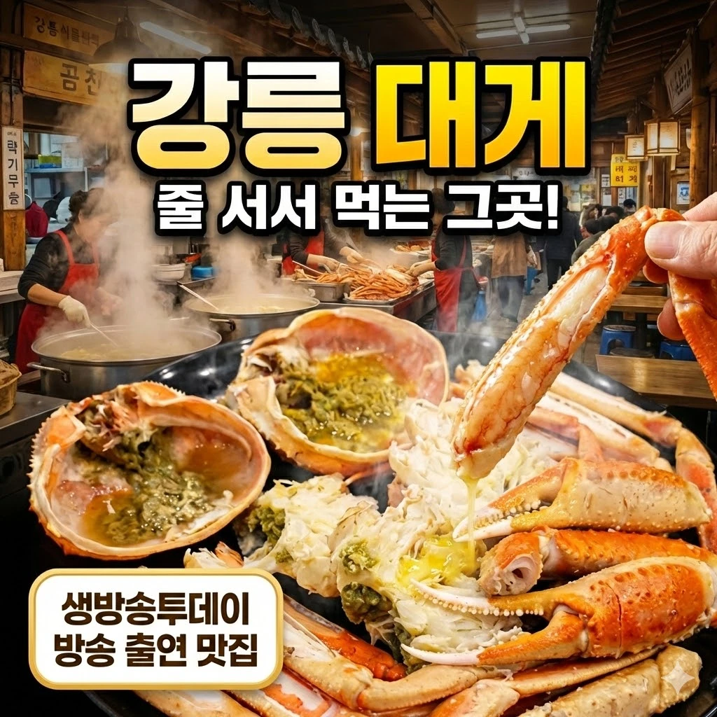 생방송투데이 강릉 대게