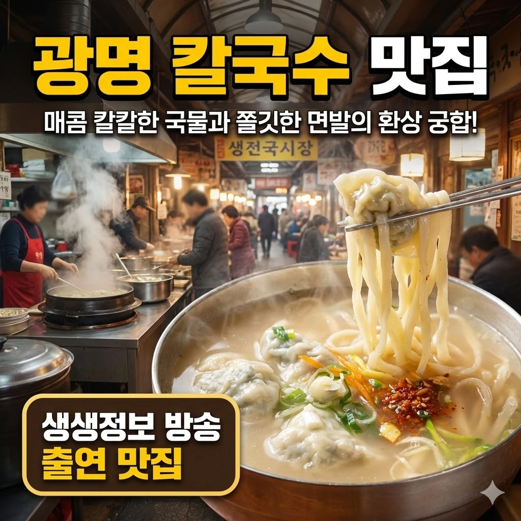 생생정보 광명 칼국수 맛집