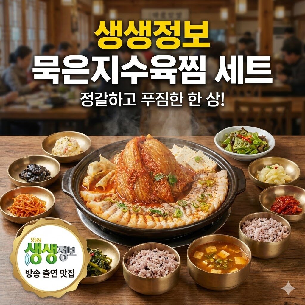 생생정보 묵은지수육찜 세트