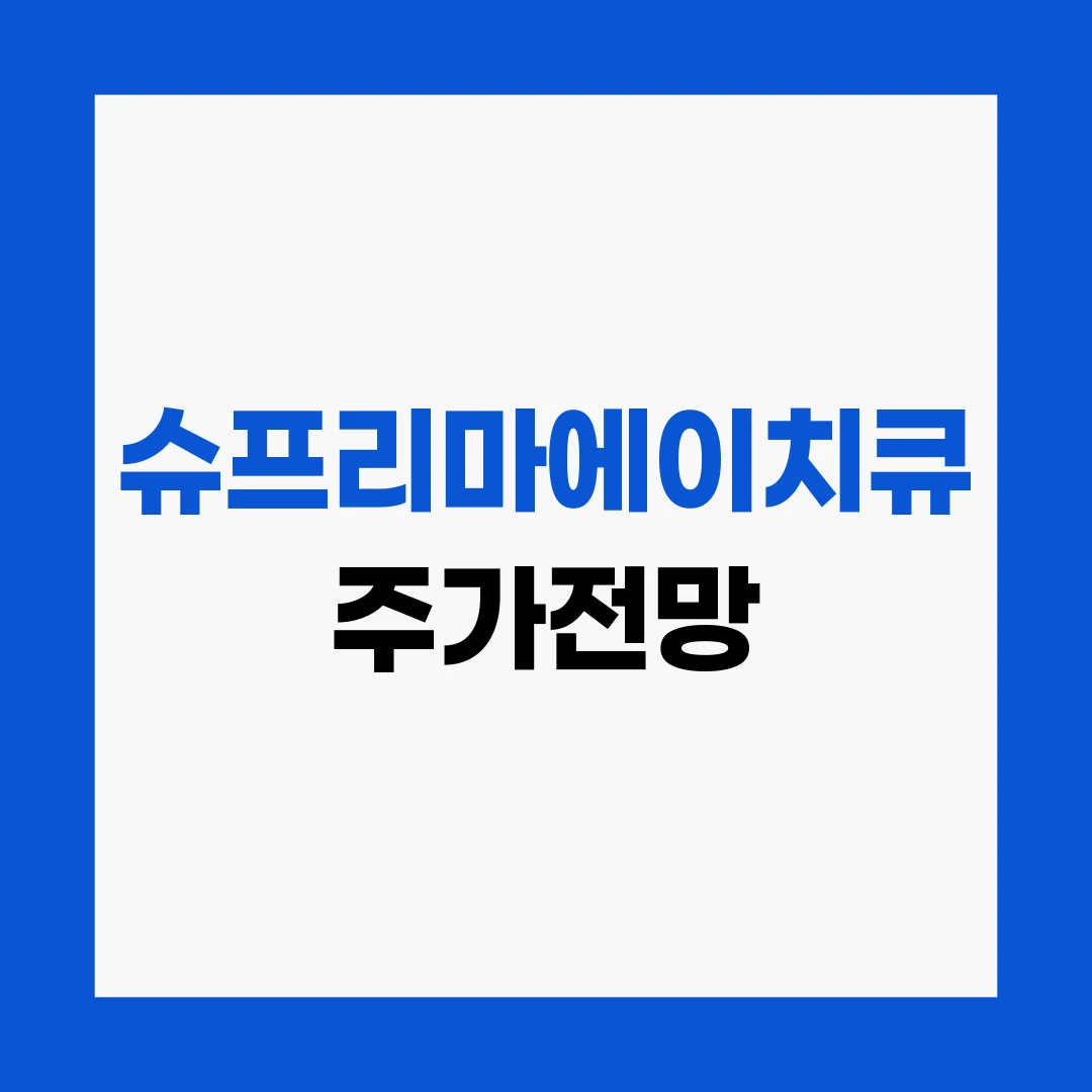 슈프리마에이치큐 주가전망