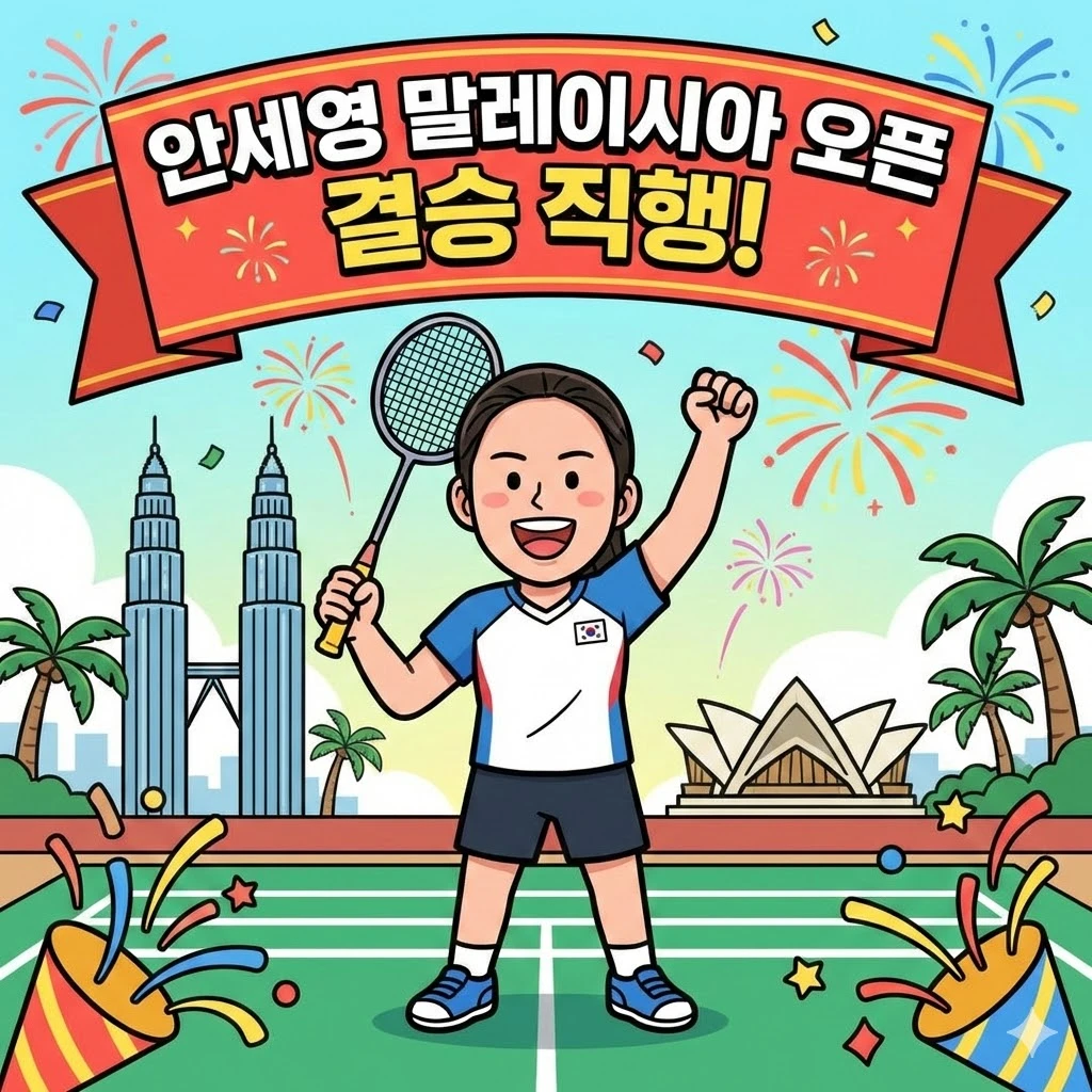 안세영 말레이시아 오픈 결승 직행