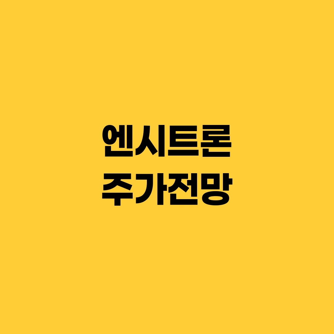 엔시트론 주가전망