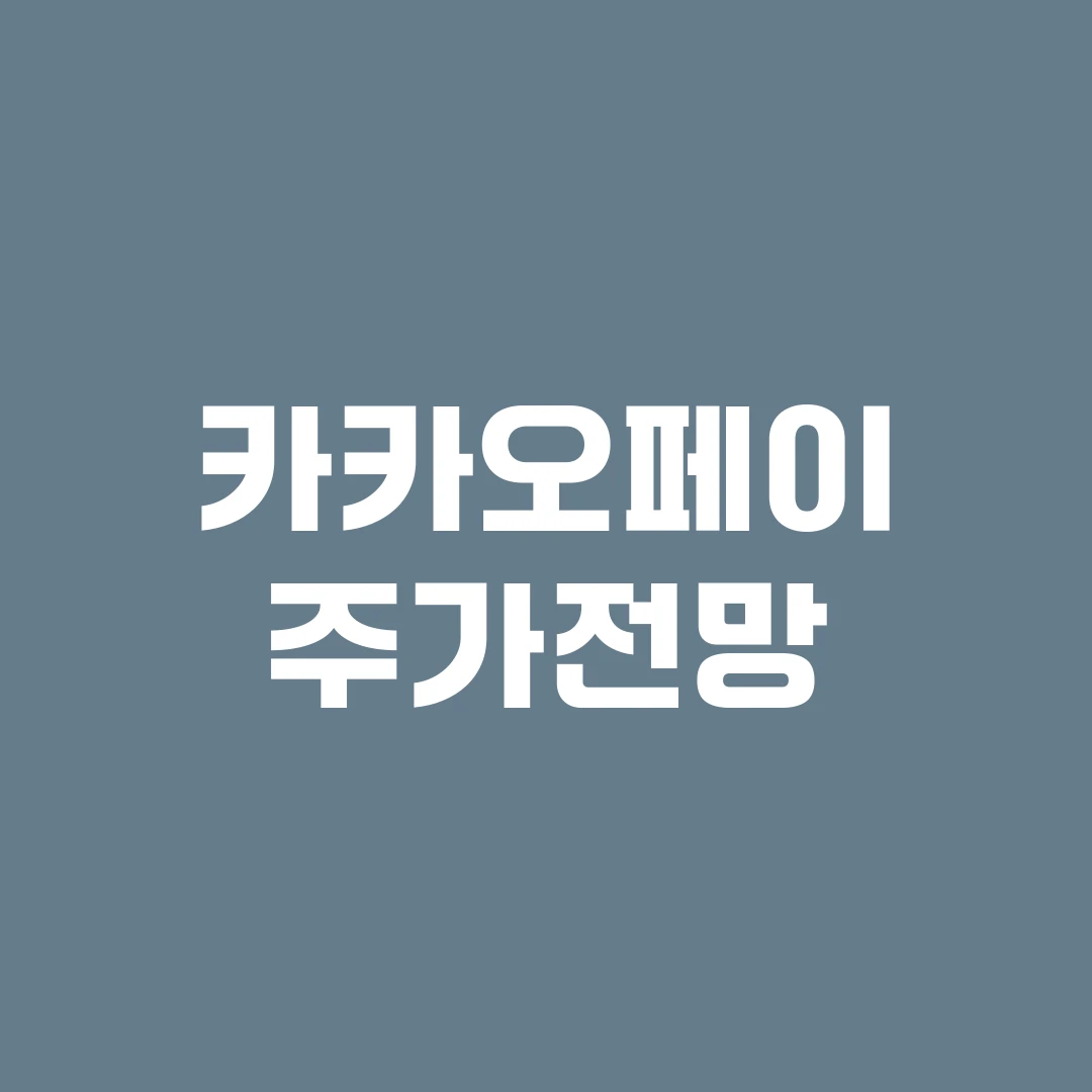 카카오페이 주가전망