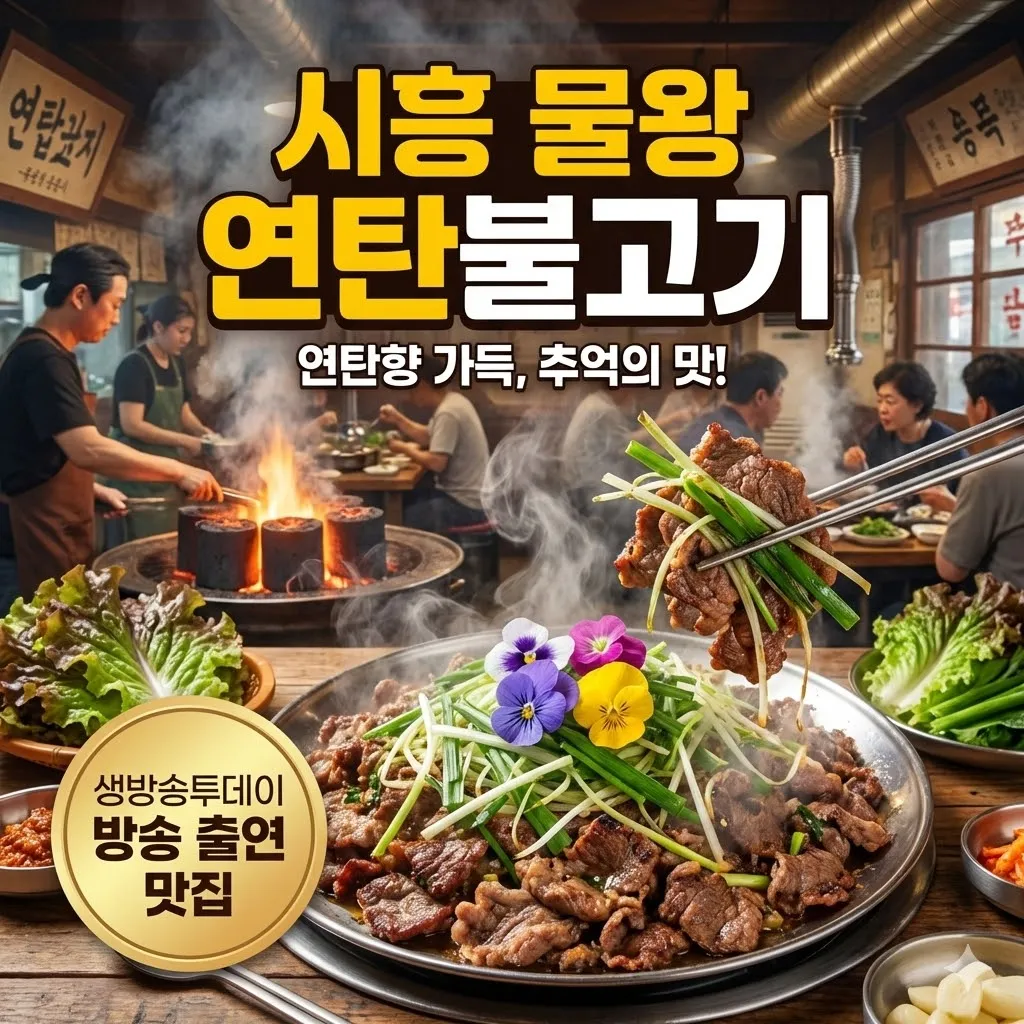 생방송투데이 시흥 물왕 연탄불고기