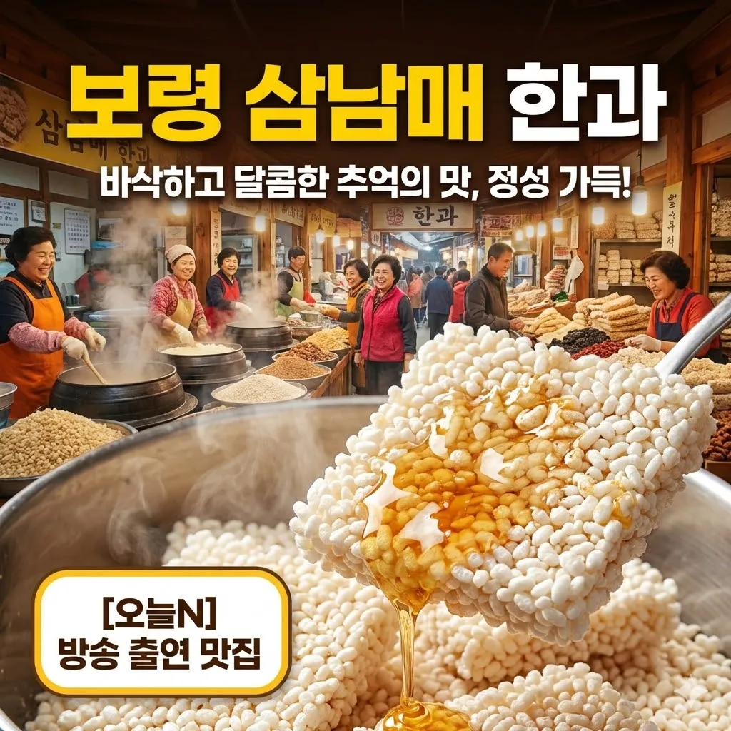 오늘N 보령 원산도 삼남매 한과
