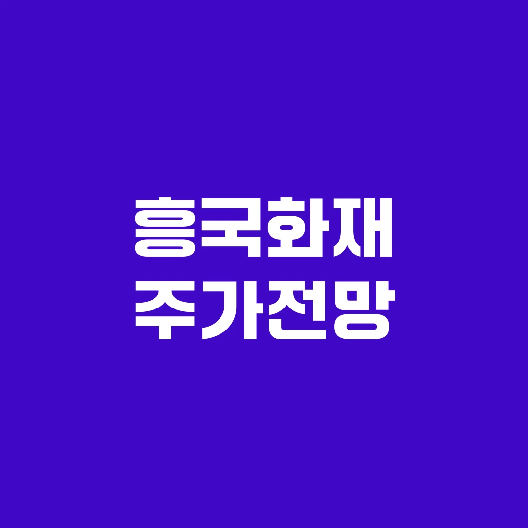 흥국화재 주가전망