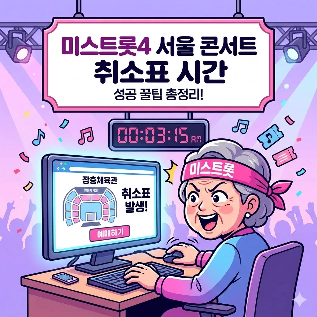 미스트롯4 서울 콘서트 취소표 시간